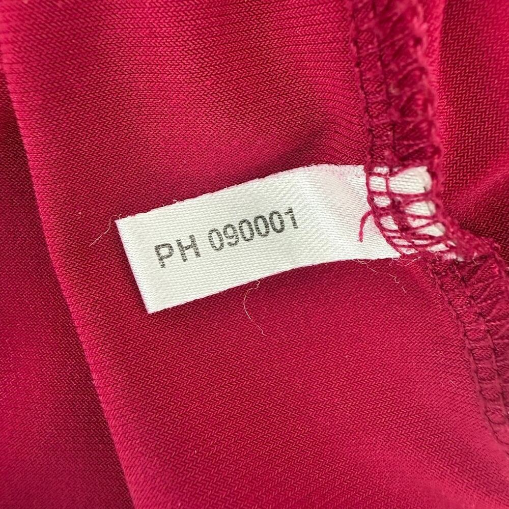 NY&Co SOHO Pink Draped Blouse Medium Ruched Stretch Top - Picture 6 of 10